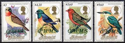 Aitutaki-Ptáci 1986**  Mi.OHMS 34-37 / 50 €