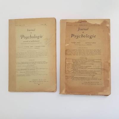 Journal de Psychologie (dvě čísla z let 1920 a 1926, francouzsky)