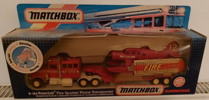 Matchbox K-134 Peterbild Fire Spotter Plane Transporter | Aukro