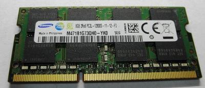 SAMSUNG 8GB 2Rx8 PC3L-12800S-11-12-F3, DDR3, 1600 MHz