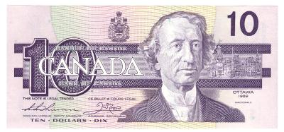Kanada 10 Dollars 1989 UNC Pick 96a