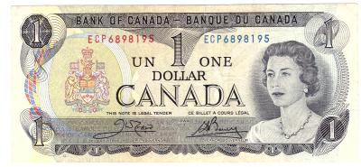 Kanada 1 Dollar 1973 VF Pick 85c	  