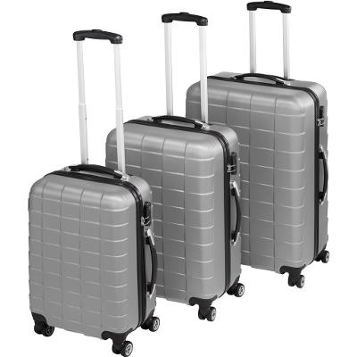 tectake 402672 3 cestovní kufry na kolečkách - stříbrná