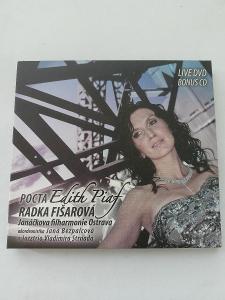 Live DVD + Bonus CD - Pocta Edith Piaf - Radka Fišarová + podpis