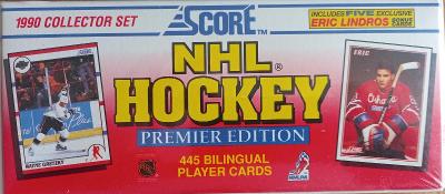 Box hokejových karet NHL - Score 1990 premier edition  bilingual