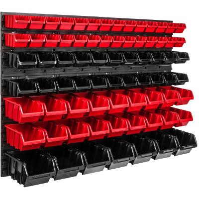 Nástěnný panel na nářadí 115,2 x 78 cm 75 ks. Krabice závěsný Červené 