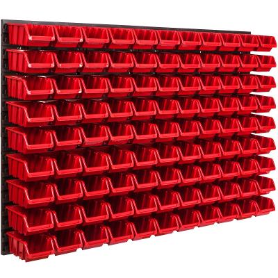 Nástěnný panel na nářadí 115,2 x 78 cm 99 ks. Krabice závěsný Červene