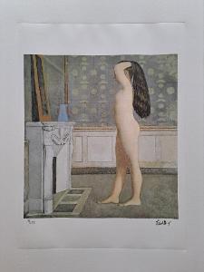 BALTHUS - Dívka před výklenkem krbu - unikátní litografie