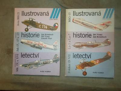 Knihy,brožůry letecká tech.edice Triáda,Krumbach,Vraný,Hurt,NV,1985,86