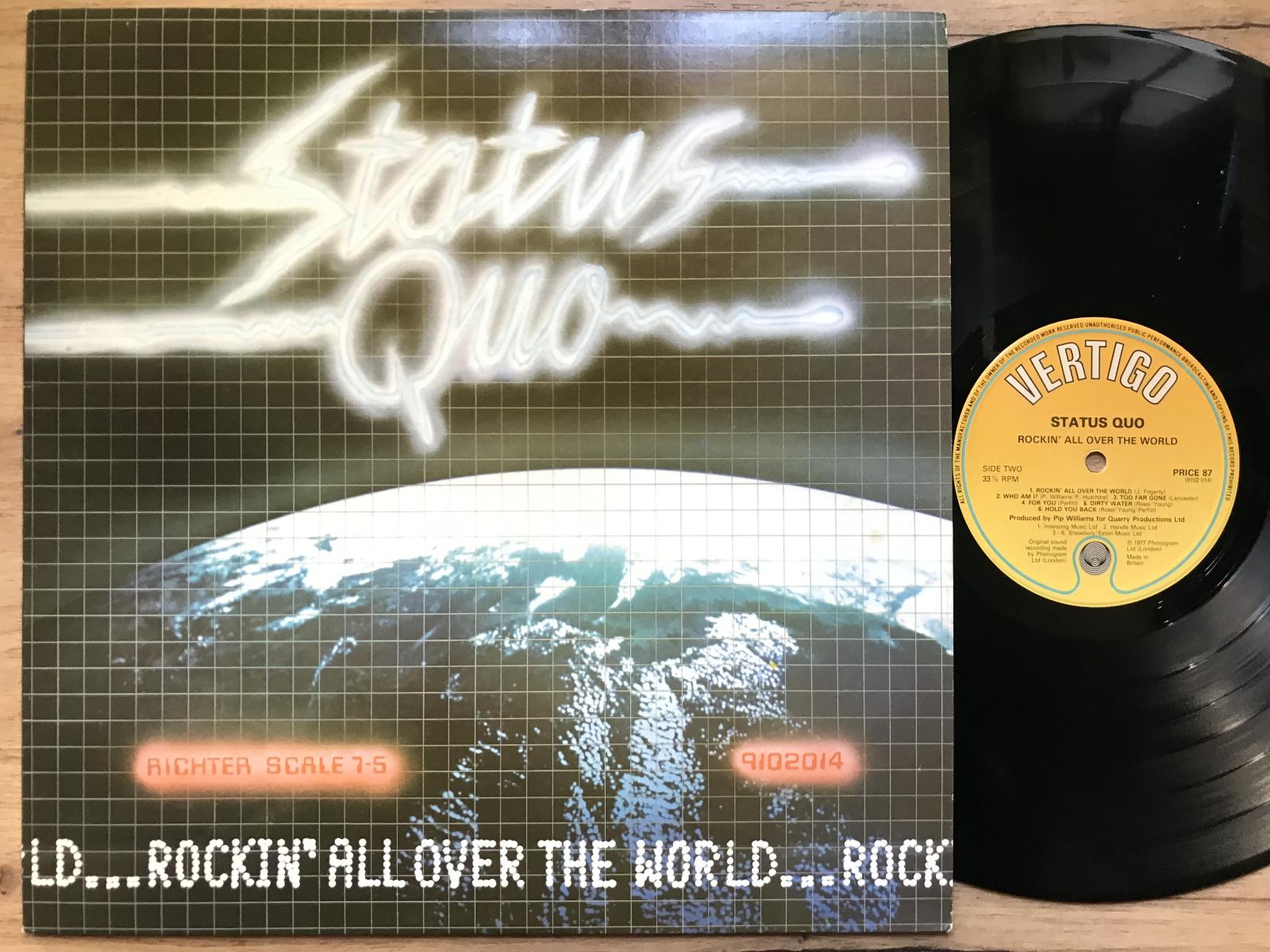 STATUS QUO Rockin all over the world UK EX+ VERTIGO - LP / Vinylové desky