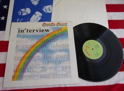 ⚠️ LP: GENTLE GIANT - INTERVIEW, deska jako nová NM, West Germany 1976