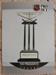 Karta Pro Set 90-91 č 387 Prezident Trophy Boston Bruins
