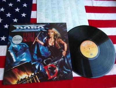 ⚠️ LP: DORO + WARLOCK - FORCE MAJEURE, jako nová,1. press Germany 1989