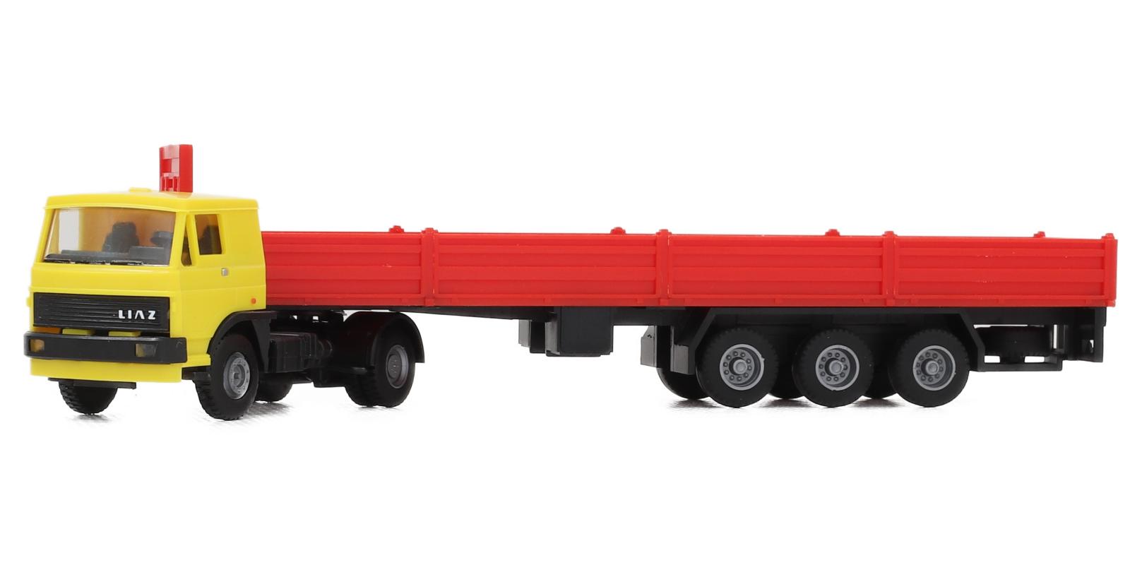 090131 H0 - Liaz Maxi žltá - červený náves - Modelové železnice