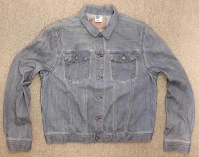 Pánská džíská džínová bunda H&M 'dirty look' vel. XL/56 #75c27