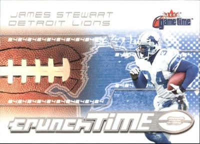 JAMES STEWART 🏈 DETROIT LIONS 🏈 2001 NFL Crunch Time