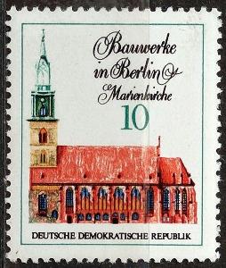 DDR: MiNr.1661 St. Mary’s Church 10pf, Berlin Buildings ** 1971
