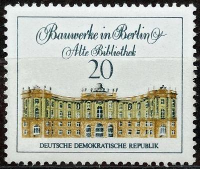 DDR: MiNr.1663 Old Library 20pf, Berlin Buildings ** 1971