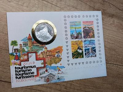 🇨🇭Exkluzivní Ag Dopis , 200 let turismu, Švýcarsko R1987!