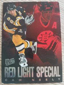 Karta Ultra Fleer 95-96 Red Light Special č 7 Cam Neely