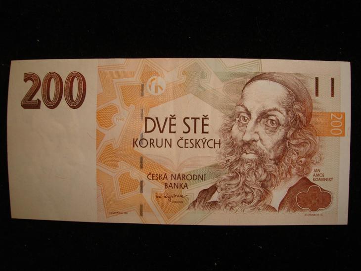 VZÁCNÁ BANKOVKA 200 Kč r.1998 SERIE D25 SBÍRKOVÁ - Bankovky