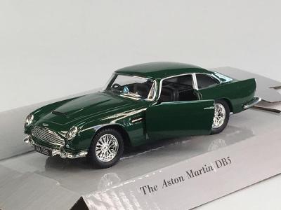 Aston Martin DB5 zelená - 1/36 12,5cm Kinsmart (M26-28)