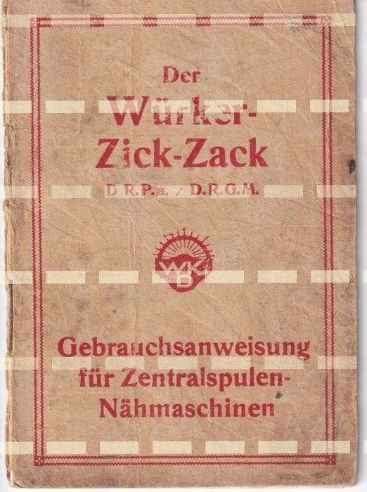 Katalóg, Šijací stroj, Der würker zickzack - Zberateľstvo