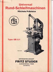 Katalog, Brusky, Type OB A 1, Fritz Studer
