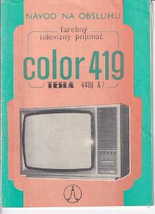 Katalog, farebný televízny přijímač, Tesla