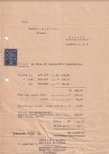 Účet, Úředník, Schiffer, Praha Nusle, 1934