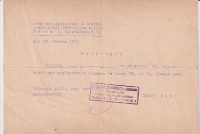 Účet, Svaz pro spolupráci s armádou, Praha, 1966