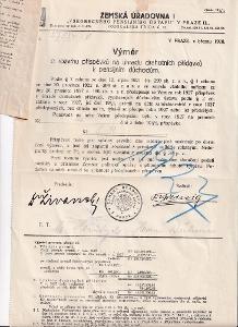 Účet, Zemská úřadovna, Praha, 1928