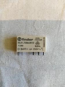 Relé 24VDC / 250VAC 6A - Finder 34.51.7.024.0010