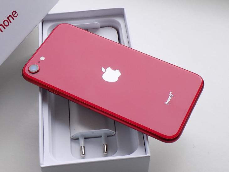 APPLE iPhone SE (2020) 128GB Red - ZÁRUKA 12 MĚSÍCŮ - KOMPLETNÍ