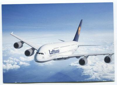 Letadlo AIRBUS A380, LUFTHANSA, letecká doprava