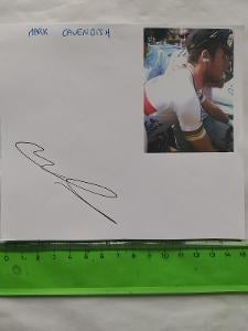 Autogram podpis Cavendish Mark