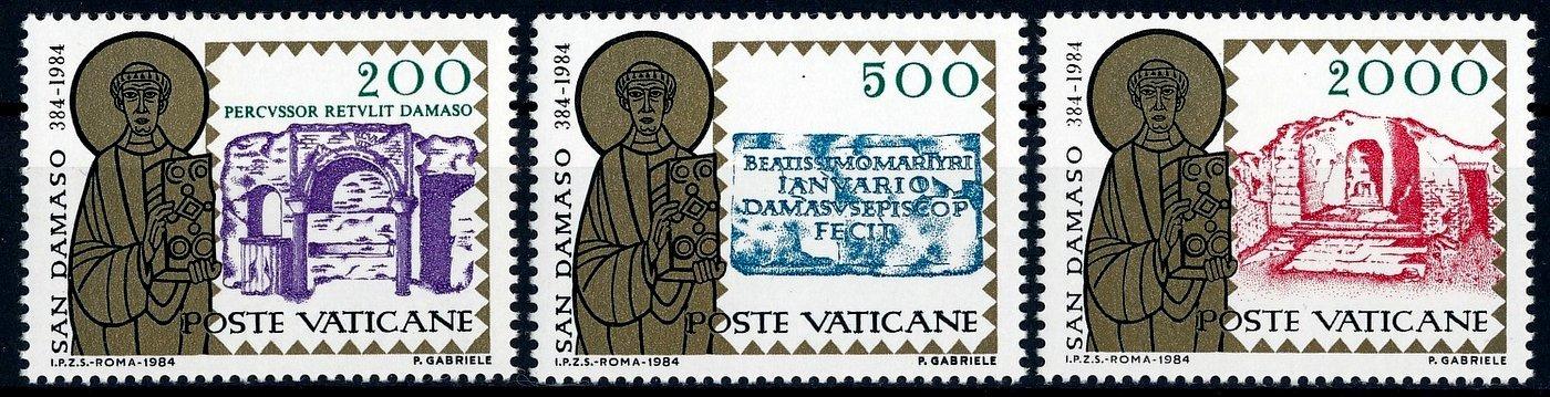 Vatikán 1984 **/Mi. 864-6 , komplet , pápež Damas I. , /L22/ - Známky