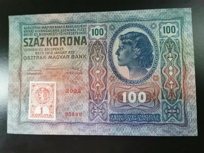 Československo 100 korun 1912 kolek