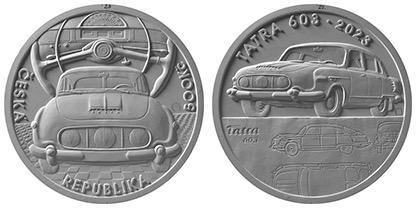 Pamětní stříbrná pětisetkoruna „Osobní automobil Tatra 603“ BK