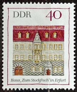 DDR: MiNr.1439 “Stockfish” House, Erfurt 40pf Berlin Buildings ** 1969
