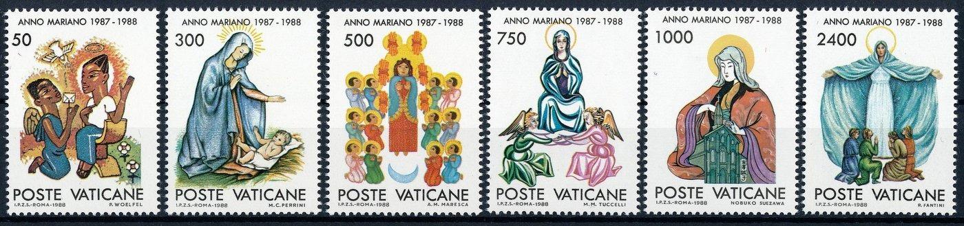 Vatikán 1988 **/Mi. 940-5 , komplet , Mariánsky rok , /L22/ - Známky