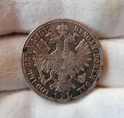 1 zlatník 1872, mincovna Vídeň, FJI