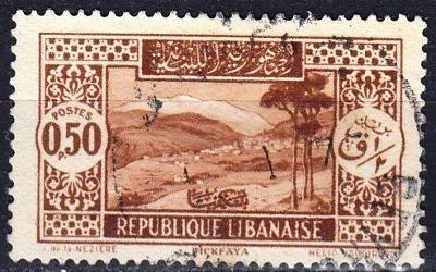 Libanon 1930 Mi. 168 prošla poštou