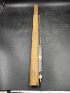 Hustoměr , 51 cm , dřevěné pouzdro , (17030)