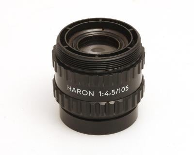 Zvětšovací objektiv na 6x9cm HARON 105mm/4,5 (závit M39mm)