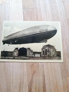 1936 - ZEPPELIN - letecká pohlednice