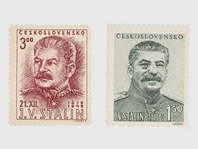 Známky č. 531-2, Stalin II. ČSR /3/