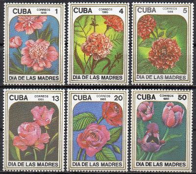 Kuba-Flóra/Den matek/1985** Mi.2943-2948 / 3,60 €