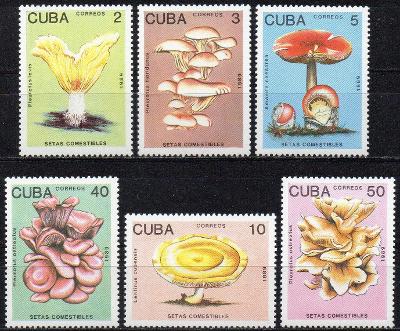 Kuba-Jedlé houby 1989**  Mi.3257-3262 / 5 €