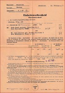 Deutsches Reich * Finanzamt Feldkirch - vlastnický list 1943  * F104